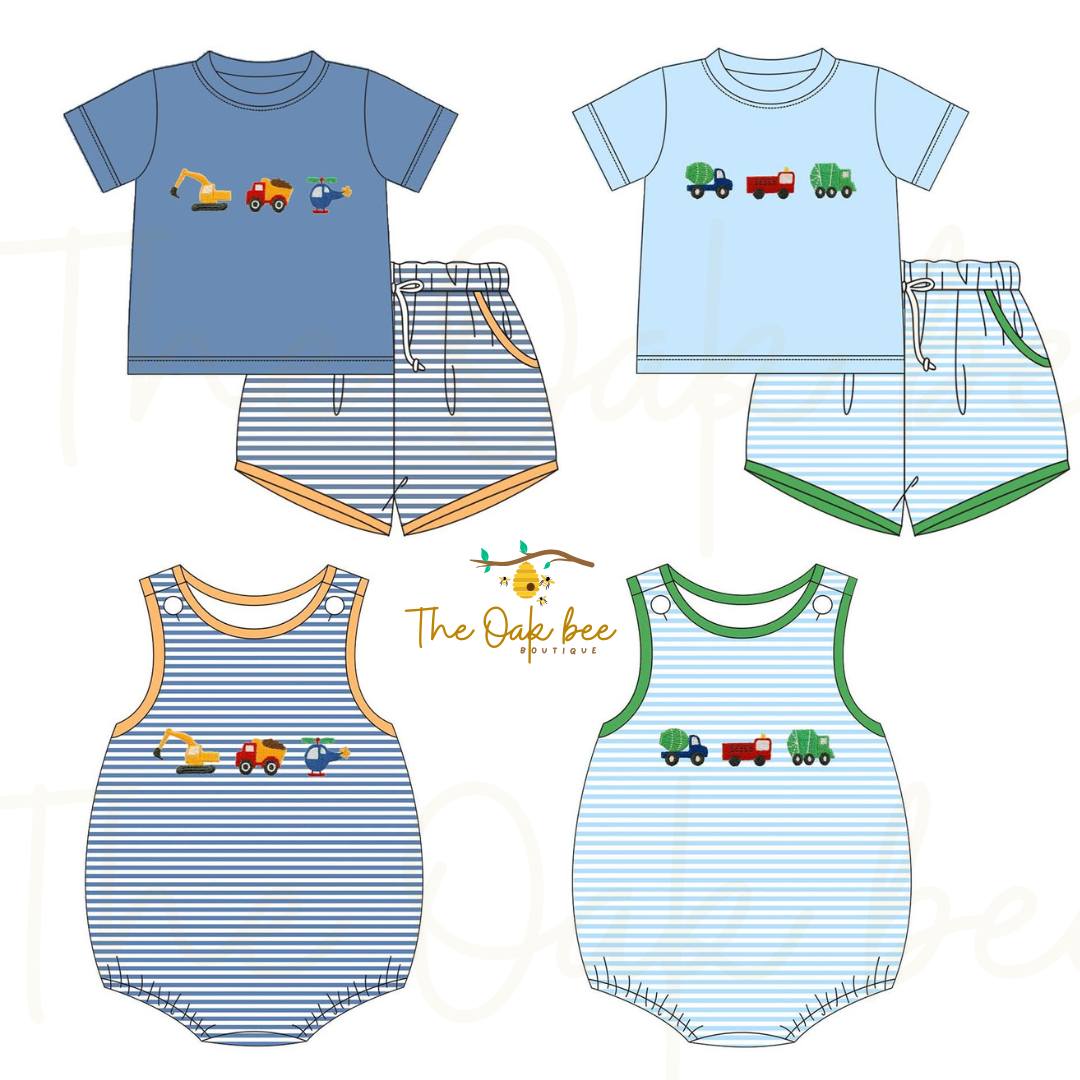 Boys Construction & Truck Embroidery Collection π§π
