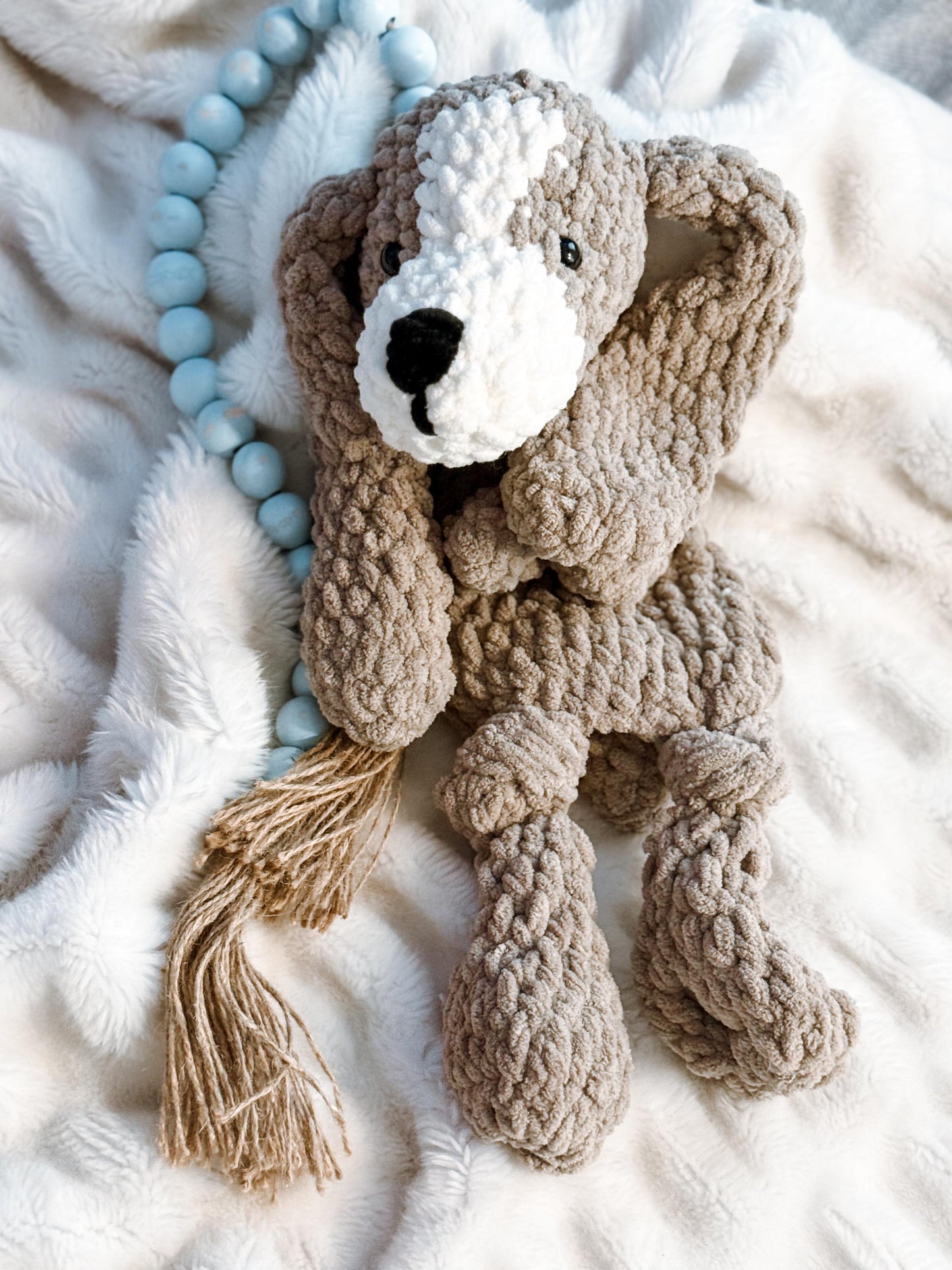 Dog Hound Plushy Stuffed Crochet Pet | Baby Shower Gift | Crochet Gift | Handmade Gift | Puppy Dog | Lovey | Stuffey | Plushy