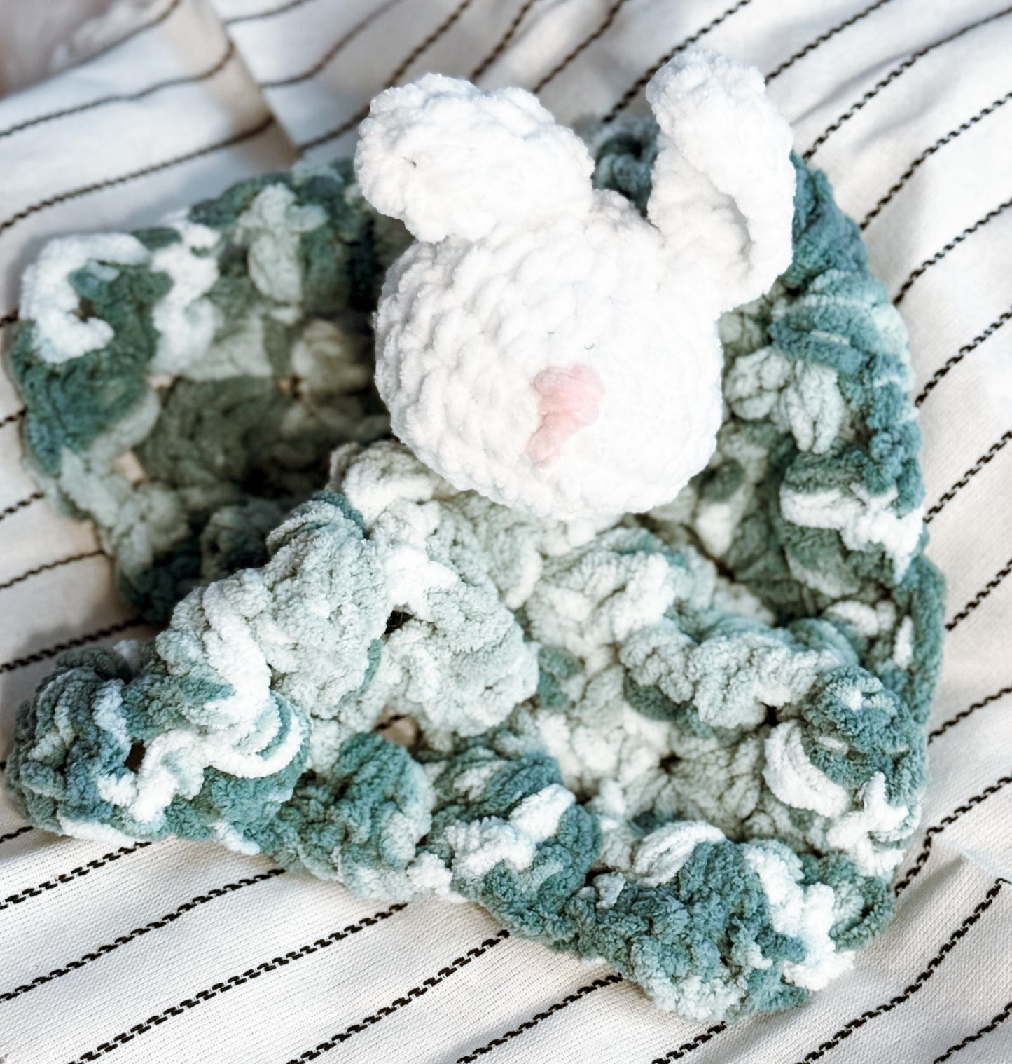 Sweet Bunny Plushy Stuffed Crochet Pet | Baby Shower Gift | Crochet Gift | Handmade Gift | bunny | Lovey | Stuffey | Plushy