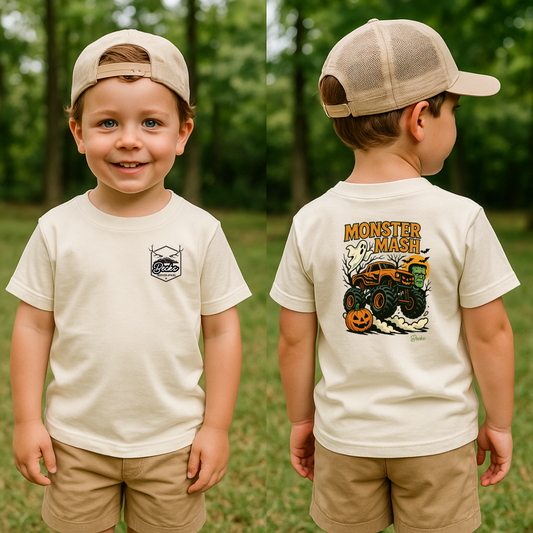 🎃 Monster Mash Kids Tee – Halloween Monster Truck Shirt
