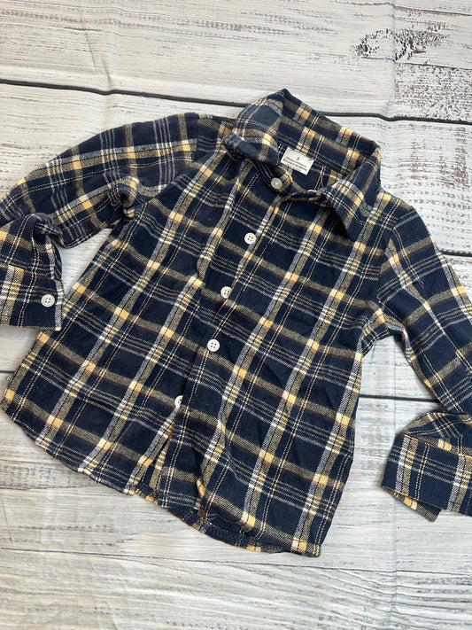 Navy Plaid Polo