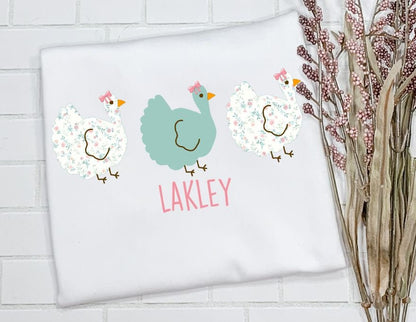 Thanksgiving Trio/ Turkey with bow/Holiday outfit/Sibling/Monogram/Ruffle/Baby/Kid/Toddler/Children/Shirt/Onesie/Bubble/Gown/Romper