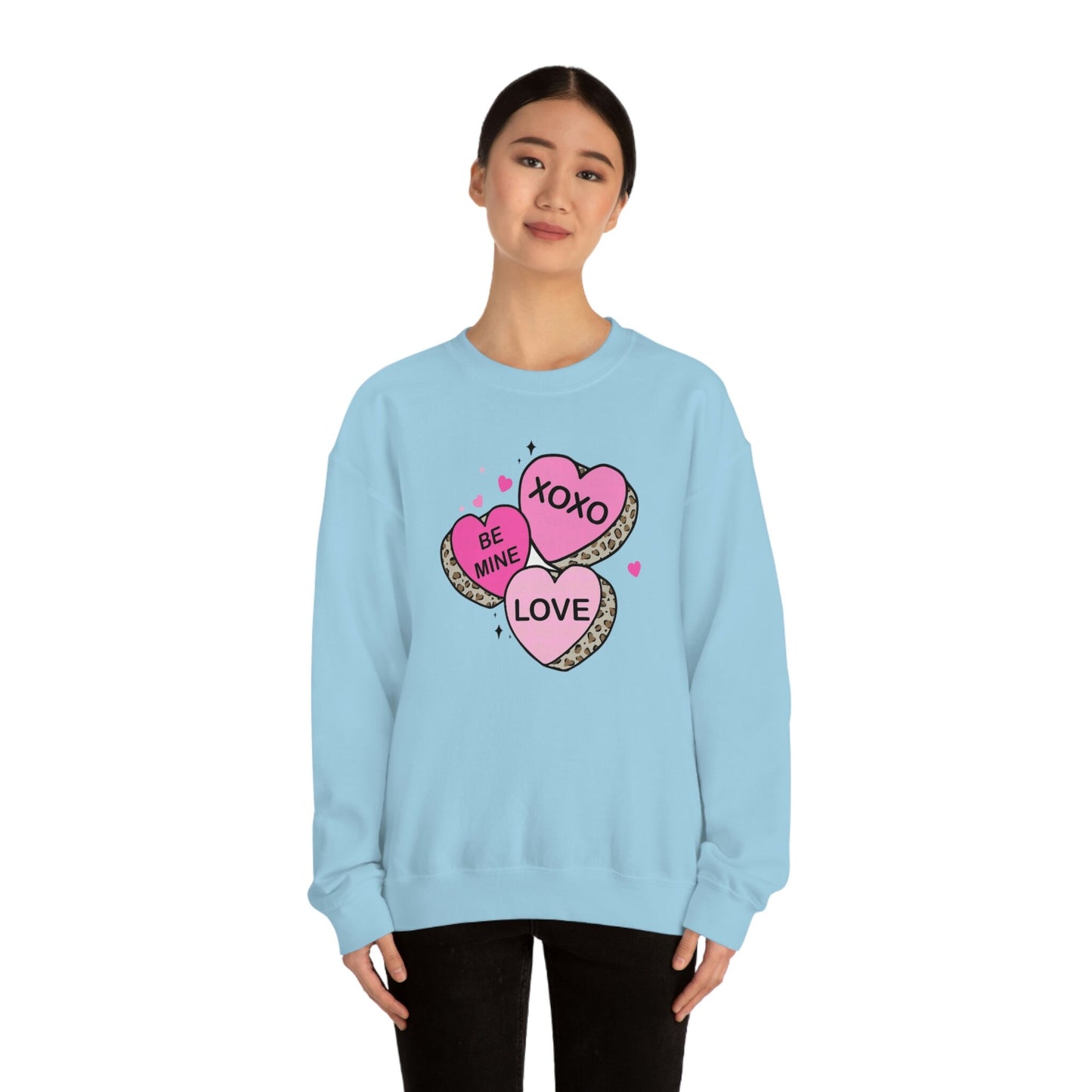 Candy Hearts Sweatshirt, Candy Hearts Crewneck, Conversation Hearts Sweater, Valentines Day Sweatshirt