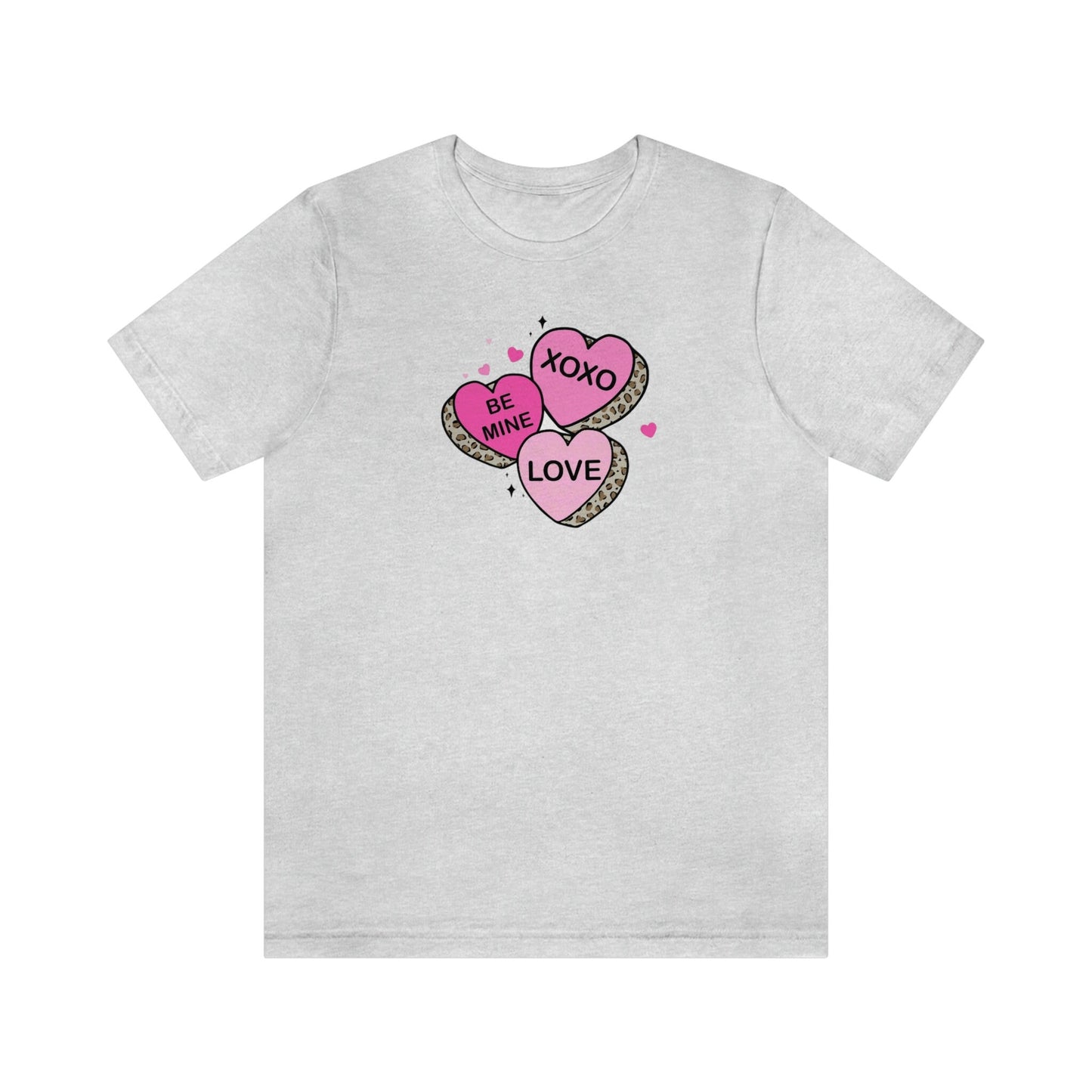 Candy Hearts Bella Canvas Tee, Candy Hearts tee, Conversation Hearts Shirt, Valentines Day Shirt, bella canvas