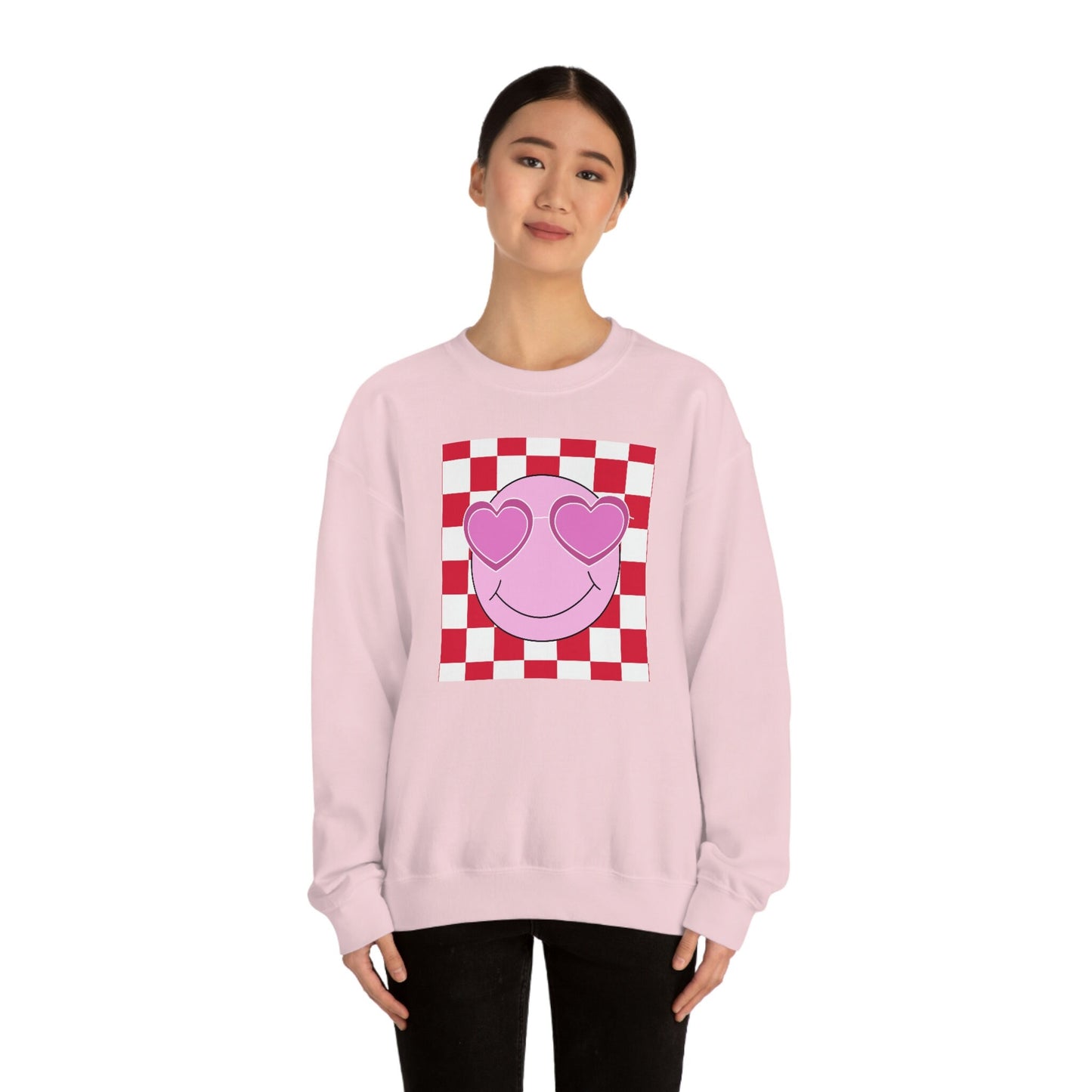 Valentine's Day Sweatshirt -- Love Sweatshirt -- Valentine -- VDay Sweatshirt -- Cute Valentines Shirt-- Gildan Crewneck -- Retro Design