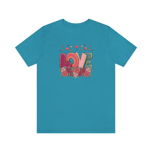 Love You, Comfort Colors Shirt, Comfort Colors valentines, Retro Shirt, Tee, Crew Neck, Short Sleeve, Oversized, Holiday, February 14