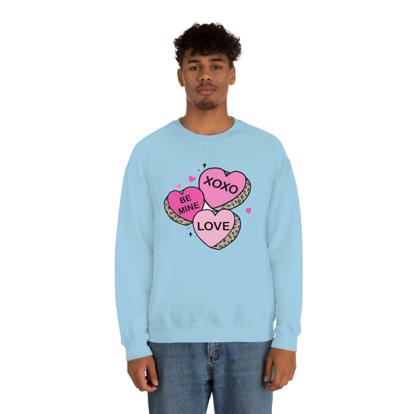 Candy Hearts Sweatshirt, Candy Hearts Crewneck, Conversation Hearts Sweater, Valentines Day Sweatshirt