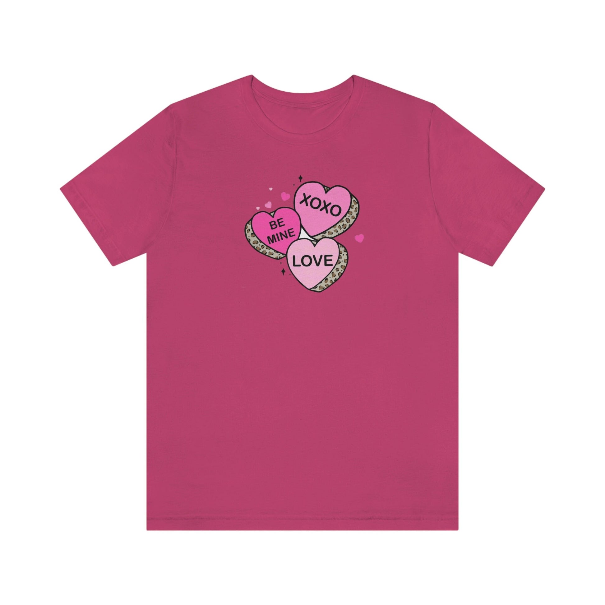 Candy Hearts Bella Canvas Tee, Candy Hearts tee, Conversation Hearts Shirt, Valentines Day Shirt, bella canvas