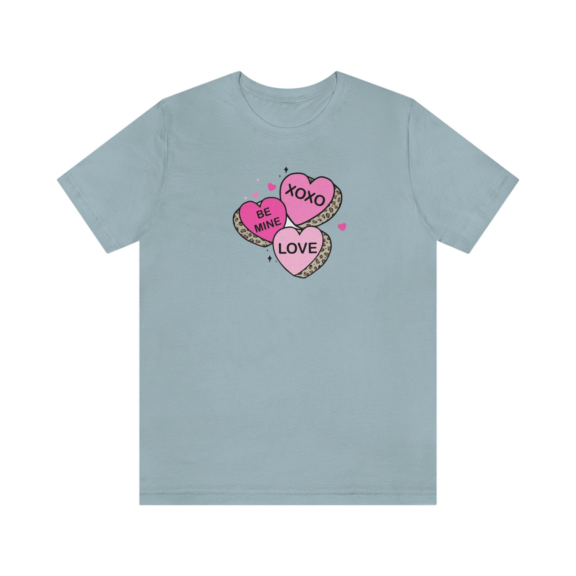 Candy Hearts Bella Canvas Tee, Candy Hearts tee, Conversation Hearts Shirt, Valentines Day Shirt, bella canvas