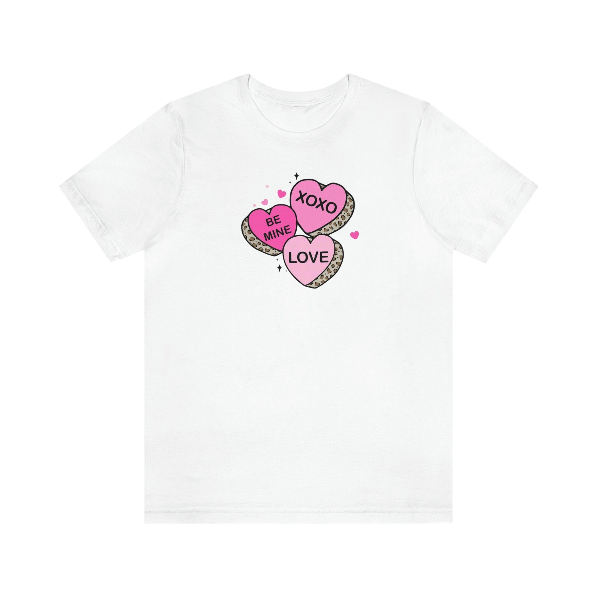 Candy Hearts Bella Canvas Tee, Candy Hearts tee, Conversation Hearts Shirt, Valentines Day Shirt, bella canvas