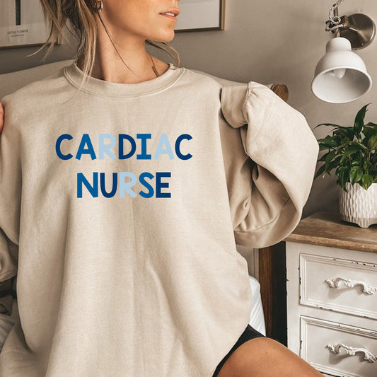 Cardiac Nurse Gildan Sweatshirt Grad Gift for Registered Nurse, RN Gift for cardiac Nurse, New Nurse Gift for Her, Nursing shirt Cardiology