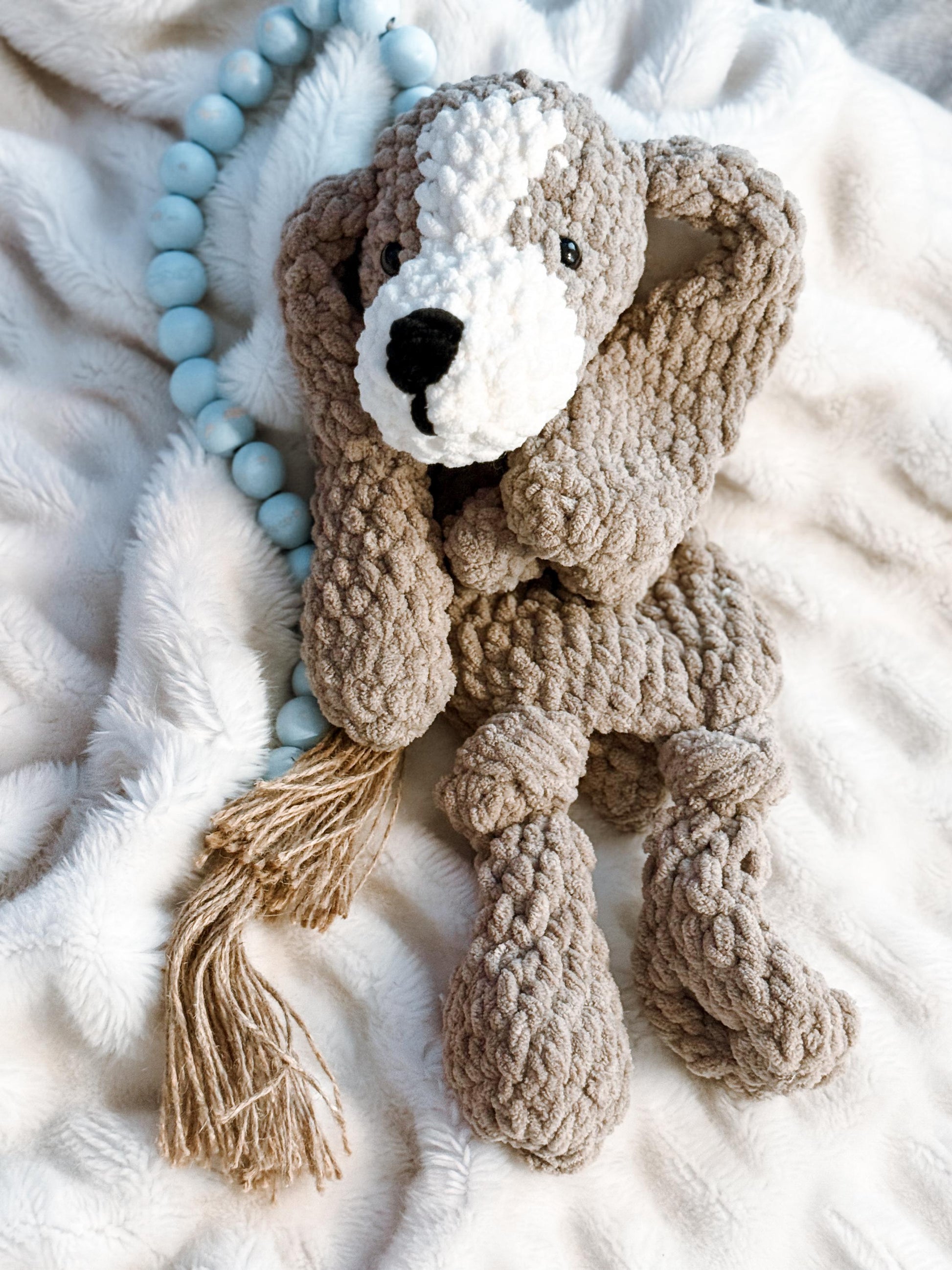Dog Hound Plushy Stuffed Crochet Pet | Baby Shower Gift | Crochet Gift | Handmade Gift | Puppy Dog | Lovey | Stuffey | Plushy