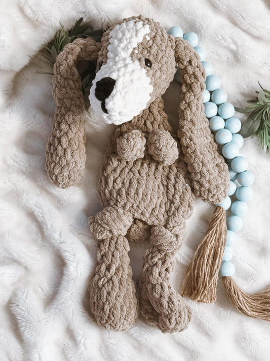 Dog Hound Plushy Stuffed Crochet Pet | Baby Shower Gift | Crochet Gift | Handmade Gift | Puppy Dog | Lovey | Stuffey | Plushy