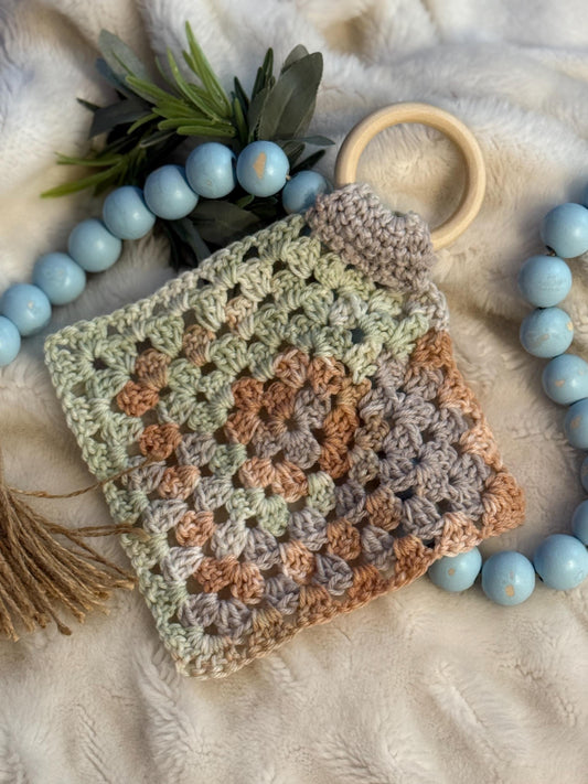 Teething Ring Lovey | Baby Shower Gift | Crochet Gift | Handmade Gift | Lovey | Stuffey | Plushy